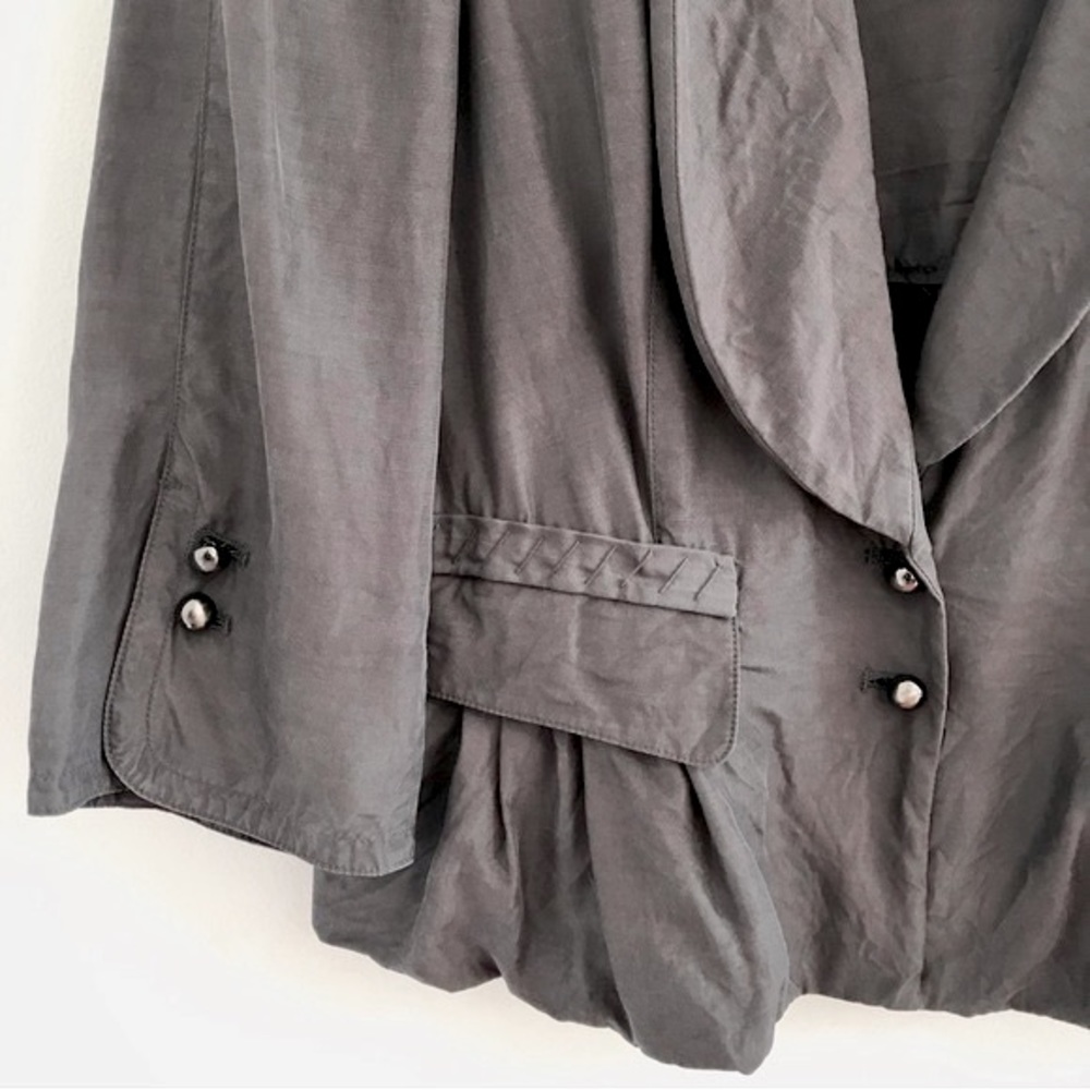 Robert Rodriguez Peplum Blazer Grey